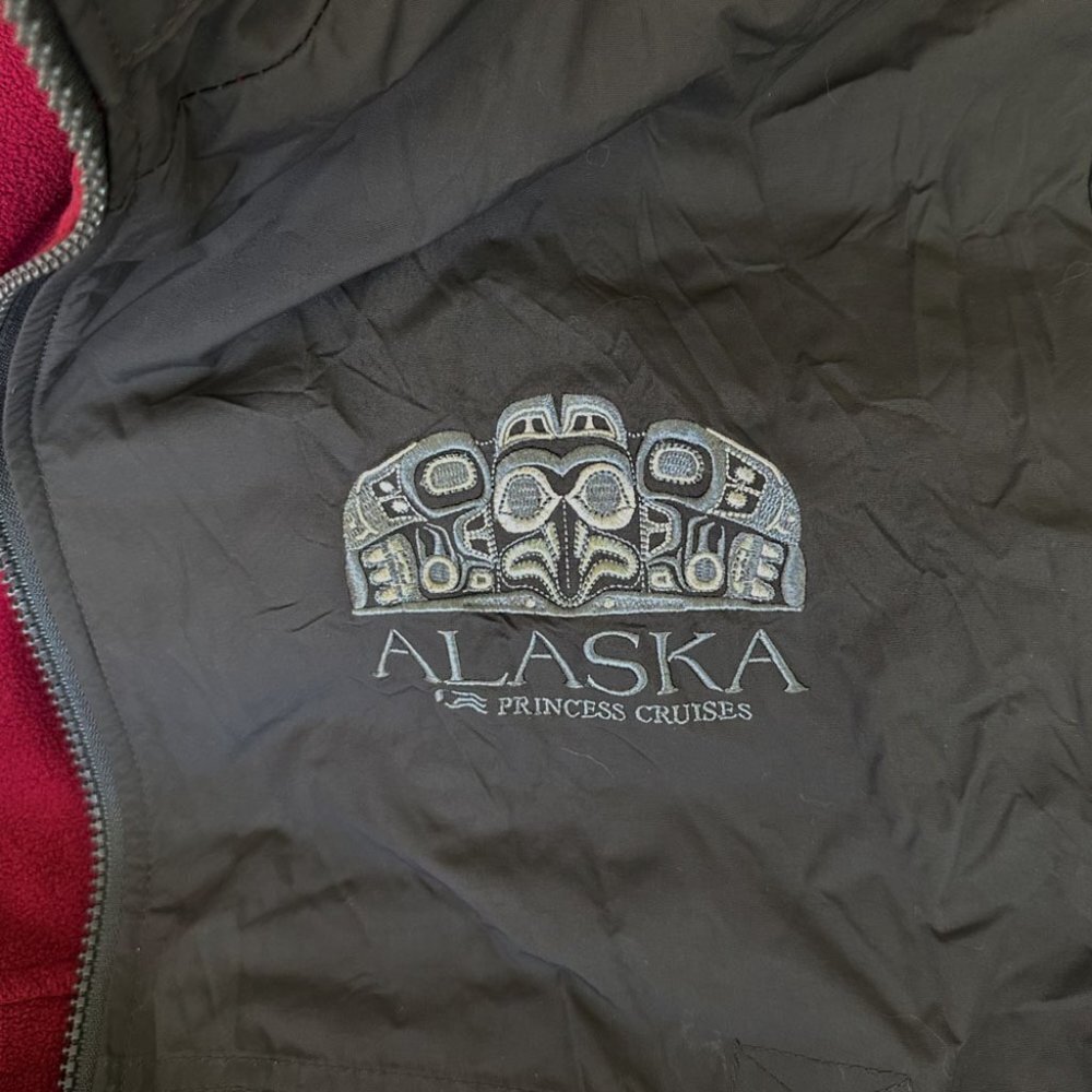 Reversible Wind/Rain Resistant Fleece Jacket, Alaska Embroidery - Picture 6 of 7